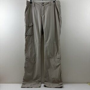Columbia Pants Womens Size 12 Long Omni-Shade Cargo Hiking Quick Dry Stretch